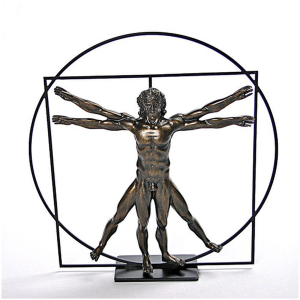 Vitruvian Universal Man Sculpture By DaVinci